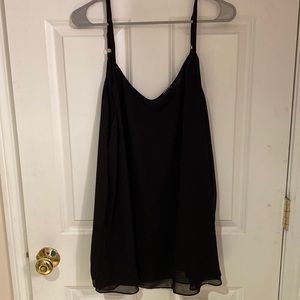 Torrid black flowy tank top